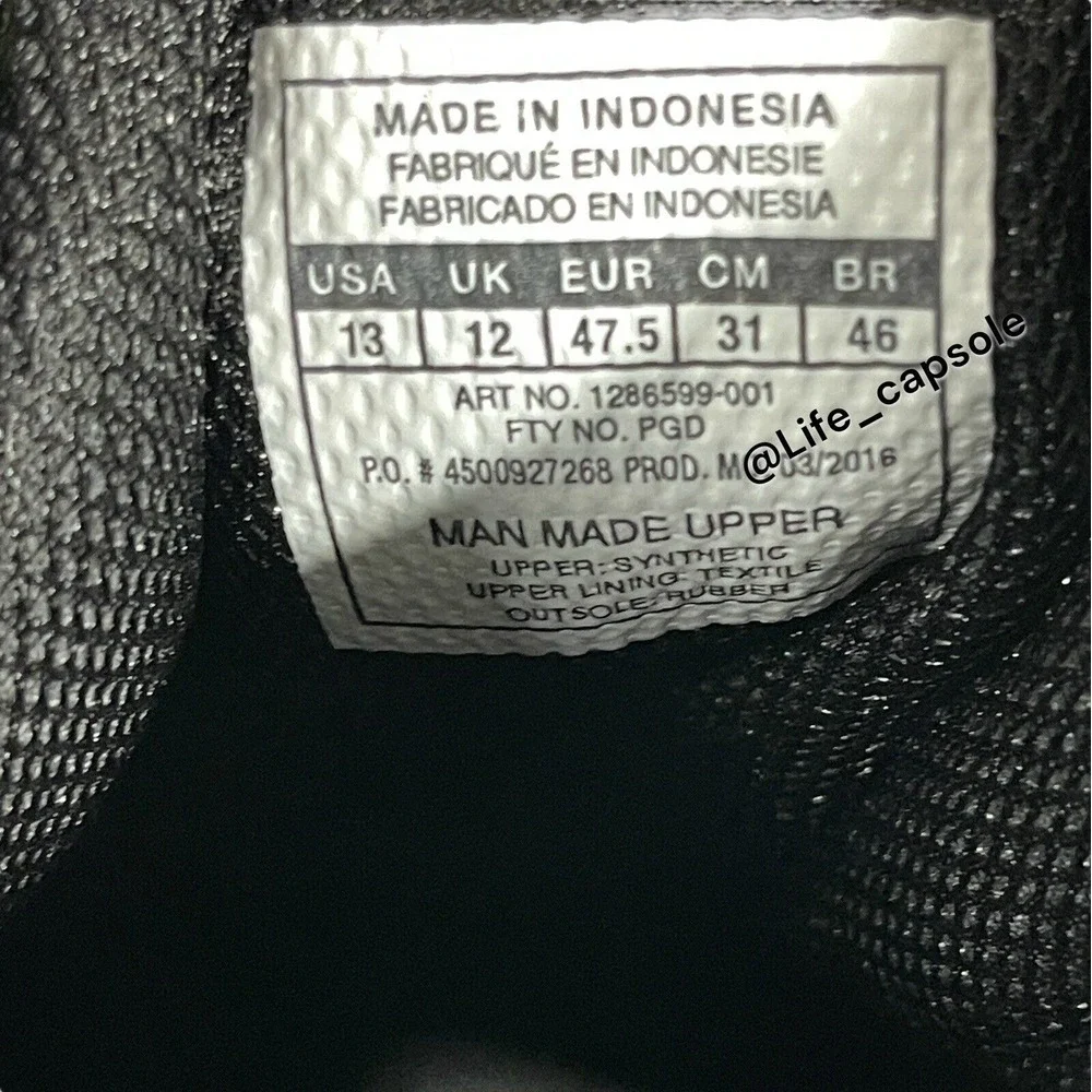 Size 13 Under Armour Crusher RM Black Football Cleats‎ Multi Color Laces Custom